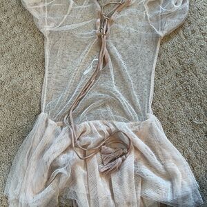 Free people new with tags one piece see-through smoke three pet free house